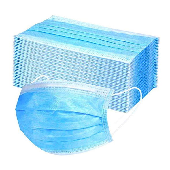 Ecolyte Plus Disposable Face Mask, ECO-FM-150, 3 Layers, Blue, 150 Pcs/Pack