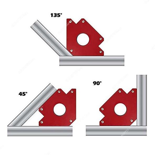 Aqson Magnetic Welding Clamp, Steel, 3 Inch Length, 25 Lbs Weight Capacity
