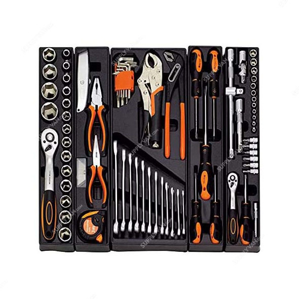FHT Multi-Functional Hand Tool Set, Chrome Vanadium Steel, 84 Pcs/Set