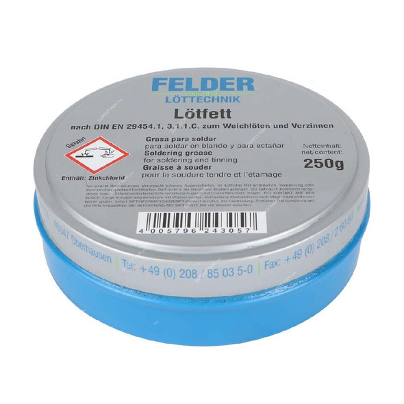 Felder Soldering Grease, 243100551, 250GM
