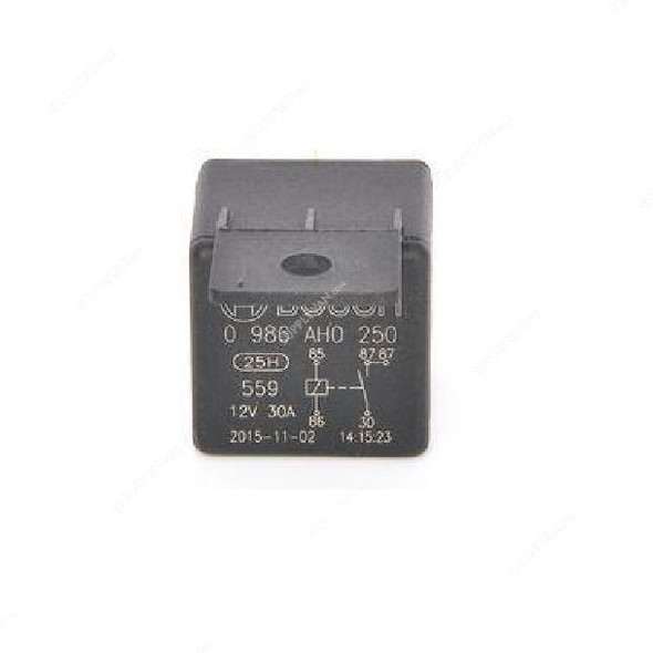 Bosch Mini Relay, 0986AH0250, 5P, 12V, 30A