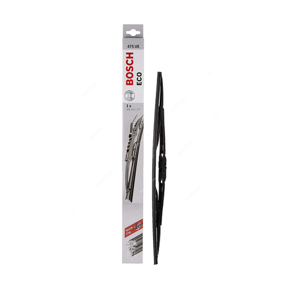 Bosch Single Wiper Blade, 3397011528, Eco, 19 Inch, Black