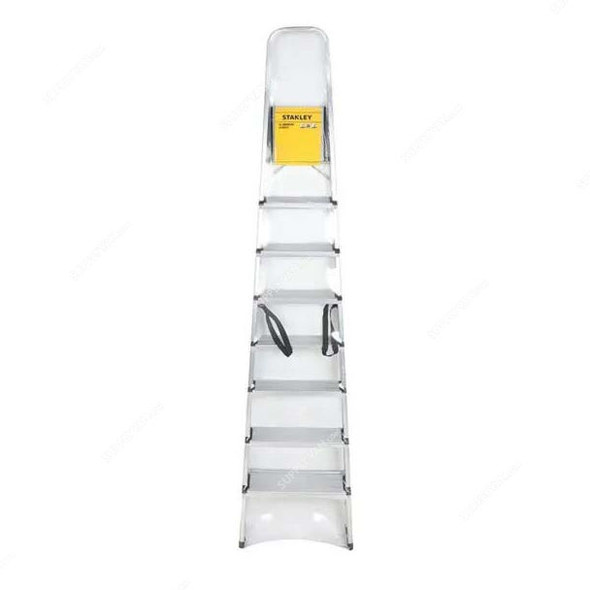 Stanley Step Ladder, SXLDAL-008, Aluminium, 8 Steps, 150 Kg Loading Capacity