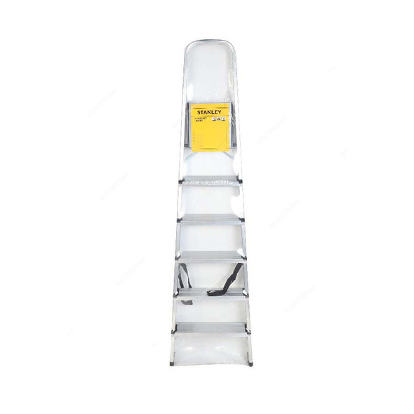 Stanley Step Ladder, SXLDAL-006, Aluminium, 6 Steps, 150 Kg Loading Capacity