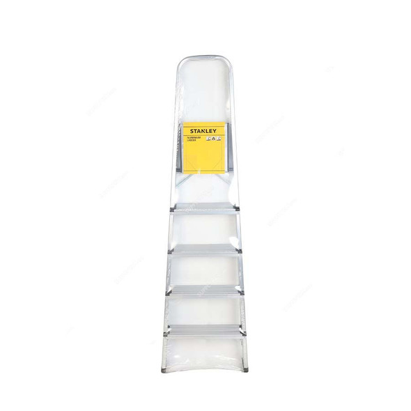 Stanley Step Ladder, SXLDAL-005, Aluminium, 5 Steps, 150 Kg Loading Capacity