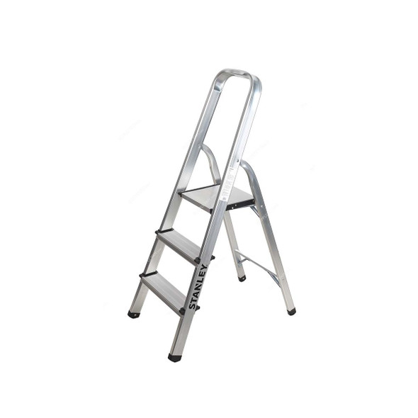Stanley Step Ladder, SXLDAL-003, Aluminium, 3 Steps, 150 Kg Loading Capacity