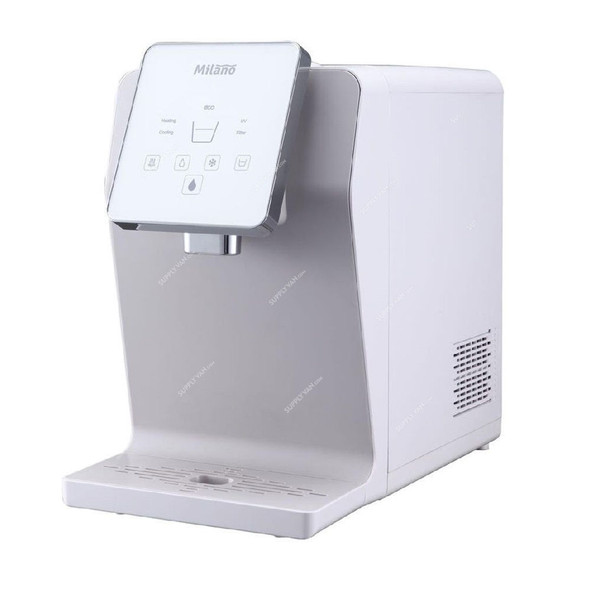 Milano UF+UV Hot and Cold Water Purifier, JL-1645T-Z, 555W, 72 LPH, White