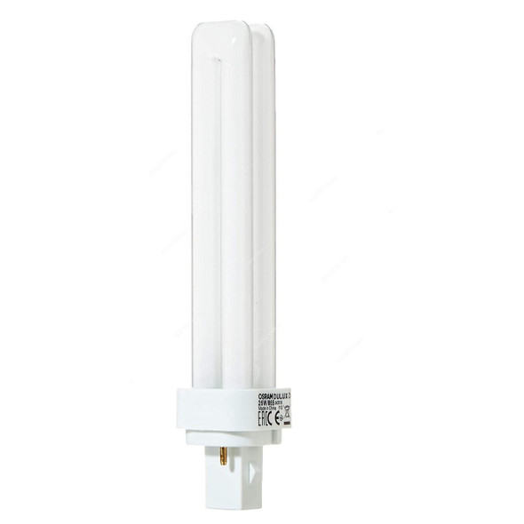 Osram Dulux D Fluorescent Lamp, 26W, 1700LM, Daylight White