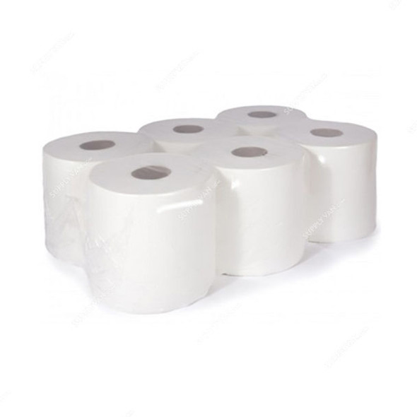 Intercare Commercial Perforated Maxi Roll, 2 Ply, 900 Sheets, 20CM Width x 110 Mtrs Length, 6 Roll/Pack