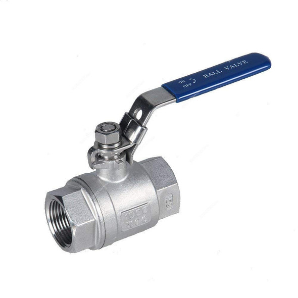Ball Valve, 316 Stainless Steel, 1000 WOG, FNPT, 2 Inch Connection