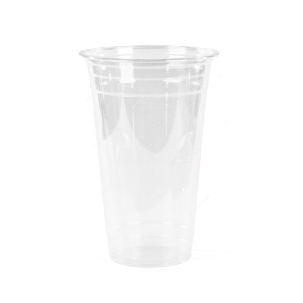 Khaleej Pack Disposable Cup With Dome Lid, PET, 16 Oz, 92MM Dia, Clear, 50 Pcs/Pack