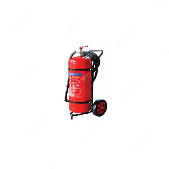 Fireguard Dry Chemical Powder Fire Extinguisher With Trolley, FGPT-50S, 50 Kg Capacity