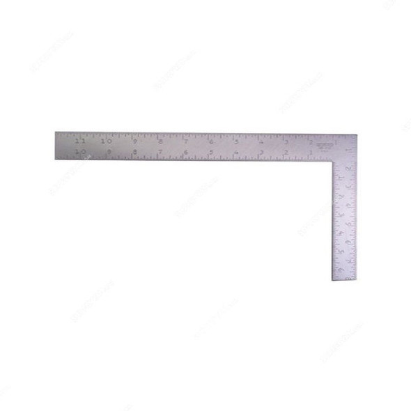 Right Angle Ruler, Steel, 6 Inch, Silver