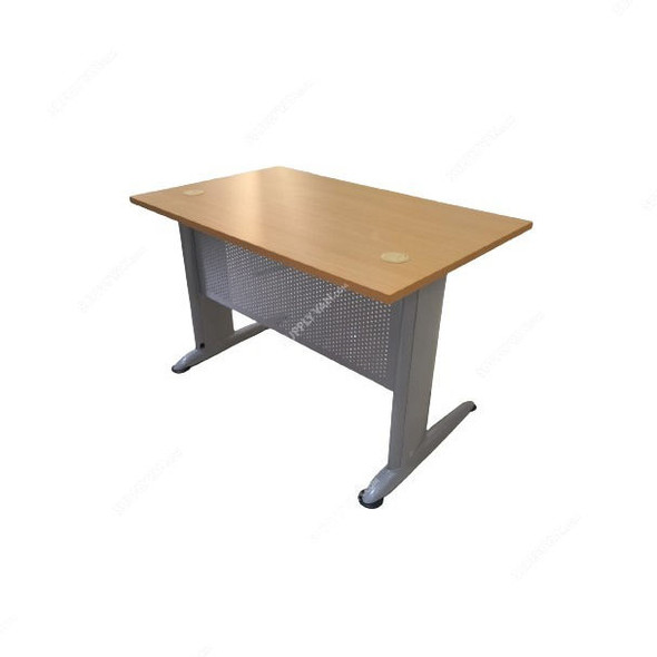Avon Office Table With L-Shape Leg, Wood/Steel, 140CM Height
