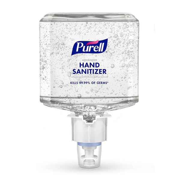 Purell Advanced Hand Sanitizer Gel Refill For ES6 Touch-Free Hand Sanitizer Dispensers, 6463-02, 1200ML, Clear
