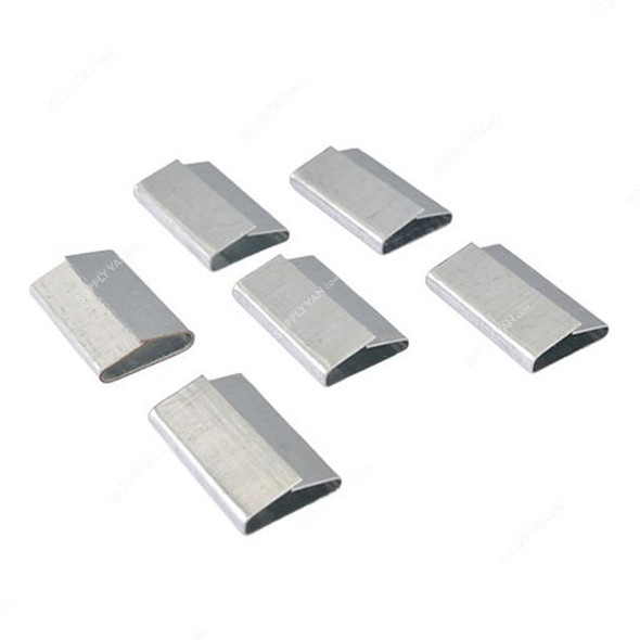 Push Type Strap Clip, GI, 19MM Width x 34MM Length, 500 Pcs/Pack