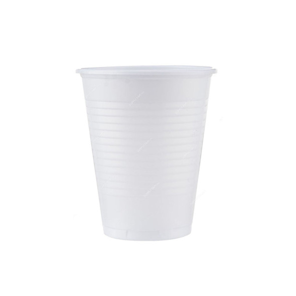 Disposable Cup, Plastic, 6 Oz, White, 1000 Pcs/Pack