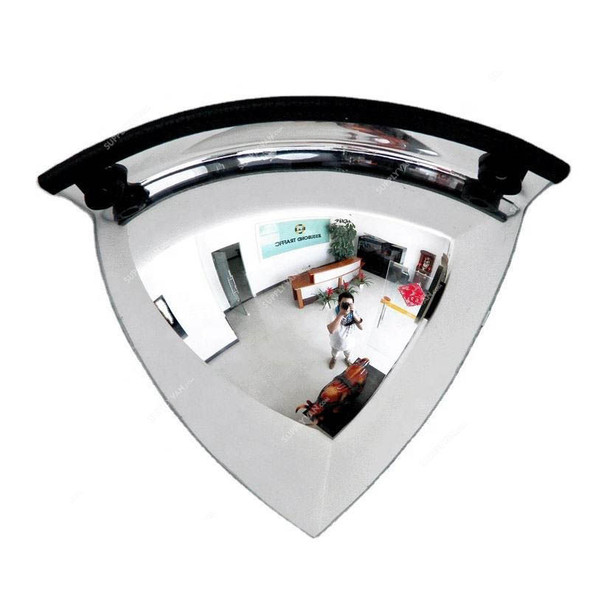 Warrior Quarter Dome Safety Mirror, PMMA, 60CM Dia, 90 Degree Viewing Angle