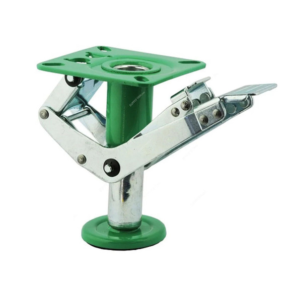 Warrior Adjustable Floor Lock, Steel, 153-183MM Height, 120 x 120MM Plate Size