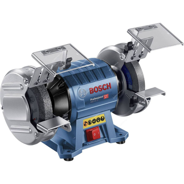 Bosch Professional Double-Wheeled Bench Grinder Kit, GBG-35-15, 350W, 20MM Bore Dia x 150MM Wheel Dia, 3 Pcs/Kit