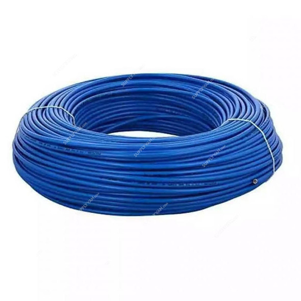 RR Kabel Single Core Flexible Cable, PVC, 10 SQ.MM x 100 Yards Length, Blue