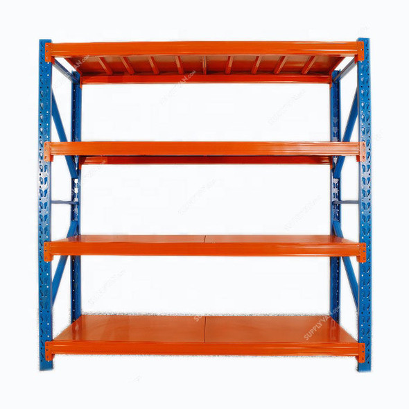 Ast Medium Duty Racking, MD200602004, HR Steel, 4 Shelves, 300 Kg Per Shelf Capacity