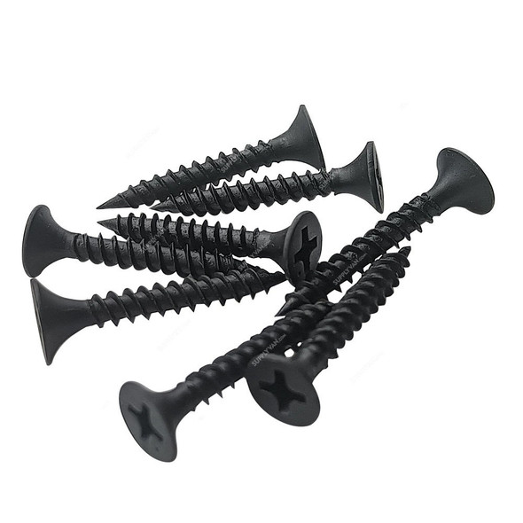 Gypsum Screw, Coarse Thread, M6 Thread Dia x 1-1/4 Inch Length, 1000 Pcs/Pack