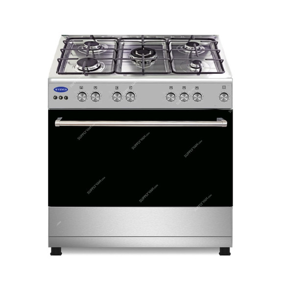 Venus Freestanding Gas Cooking Range With Oven and Grill, VC9060ESD, 5 Burners, Stainless Steel, 90CM Width x 60CM Depth