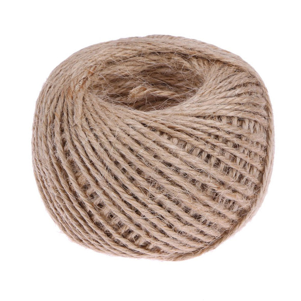 Hessian Burlap Twine String Cord, Jute, 2MM Dia x 100 Mtrs Length, Natural