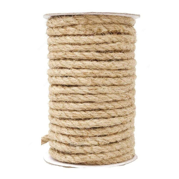 Shinesky Twisted Hemp Rope, UN-5181, Jute, 8MM Dia x 10 Mtrs Length, Brown