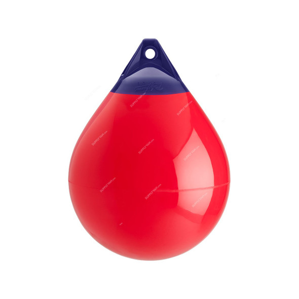 Polyform Buoy, A-4, A Series, Vinyl, 20.5 Inch Dia x 27 Inch Length, Red