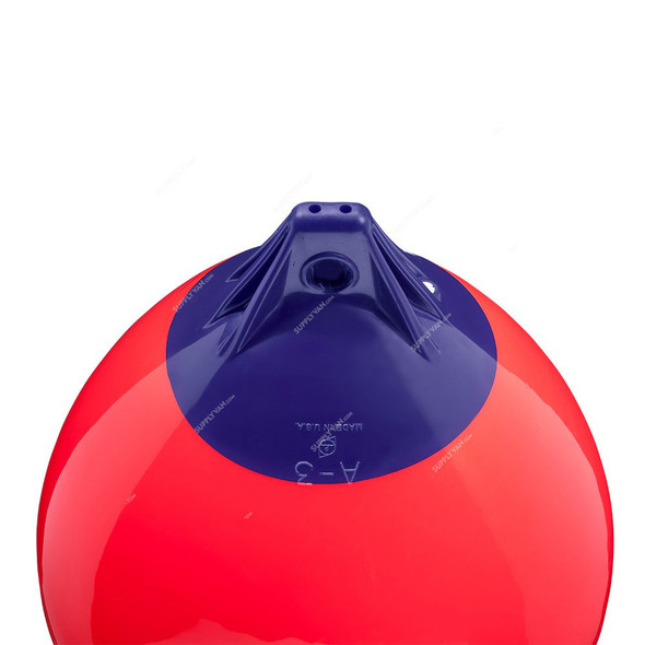 Polyform Buoy, A-3, A Series, Vinyl, 17 Inch Dia x 23 Inch Length, Red