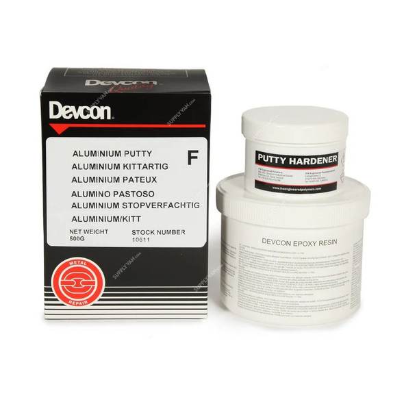 Devcon Aluminium-Filled Epoxy Putty, 10611, 500GM
