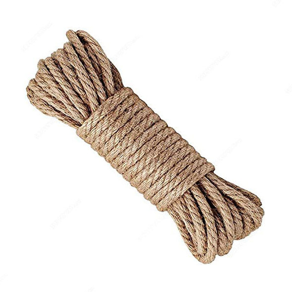Amarine 3-Strand Twisted Rope, Manila, 14MM Dia x 200 Mtrs Length, Brown