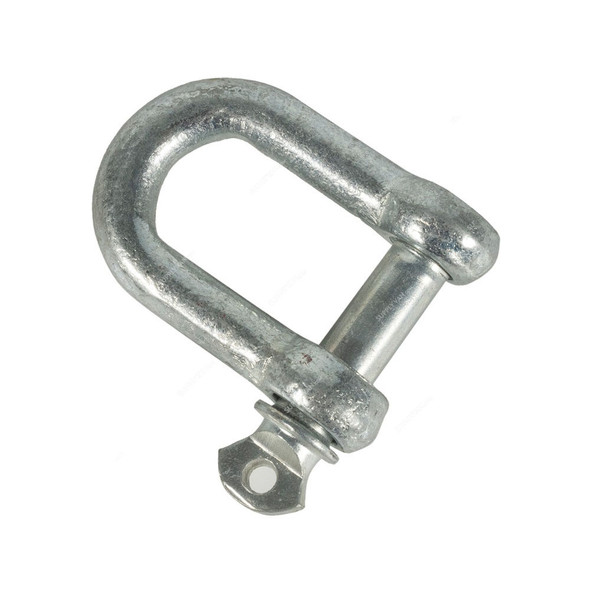 Amarine D Shackle, Galvanised, 16MM Dia ,Silver