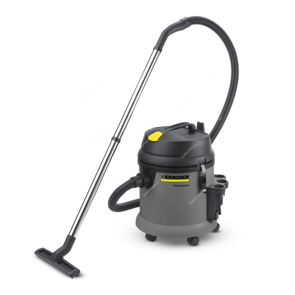 Karcher NT 27/1 Adv Wet and Dry Vacuum Cleaner, 14285200, 200 Mbar, 1380W, 27 Ltrs Tank Capacity, Grey/Black