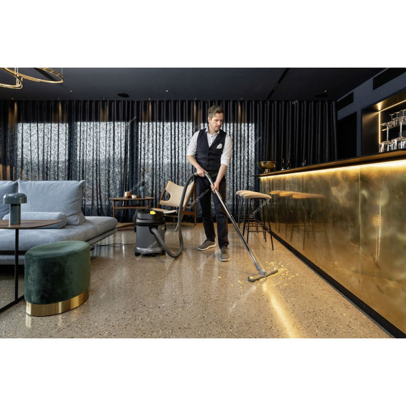 Karcher NT 27/1 Adv Wet and Dry Vacuum Cleaner, 14285200, 200 Mbar, 1380W, 27 Ltrs Tank Capacity, Grey/Black