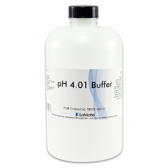 Lamotte Standardized pH Buffer Solution, 2866-L, 4.0 pH, 500ML