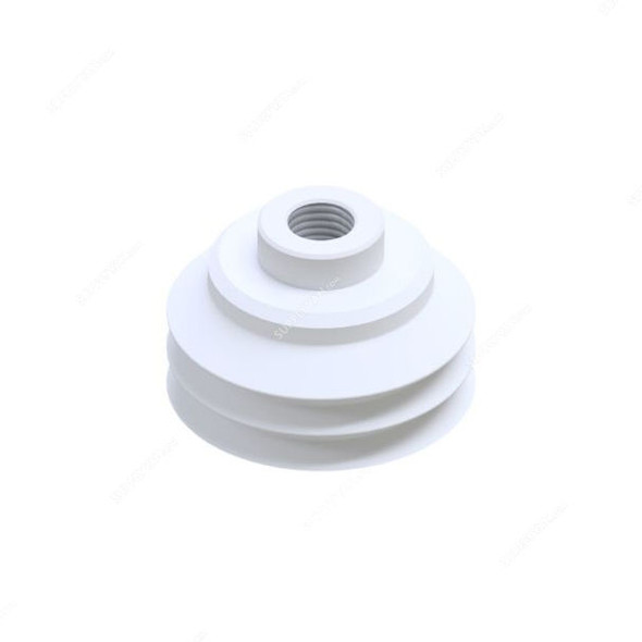 AR Vacuum Bellow Vacuum Cup, VFR85SB, Silicone, G-1/2 Inch Female Thread, 85MM Dia, 120 Cu.CM Volume Capacity