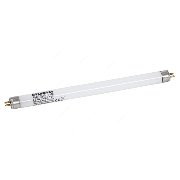 Sylvania Linear Blacklight Tubelight, F6W-T5-BL368, 6W, T5, 16MM Dia x 225MM Length