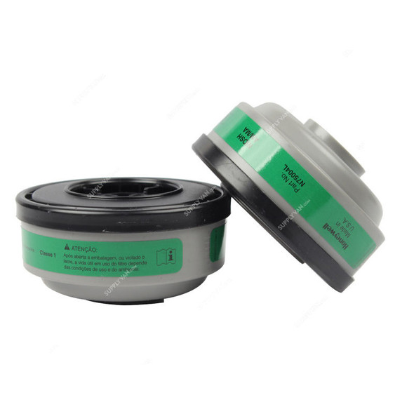Honeywell Ammonia and Methylamine Respirator Cartridge, N75004L, North, Green, 2 Pcs/Pack