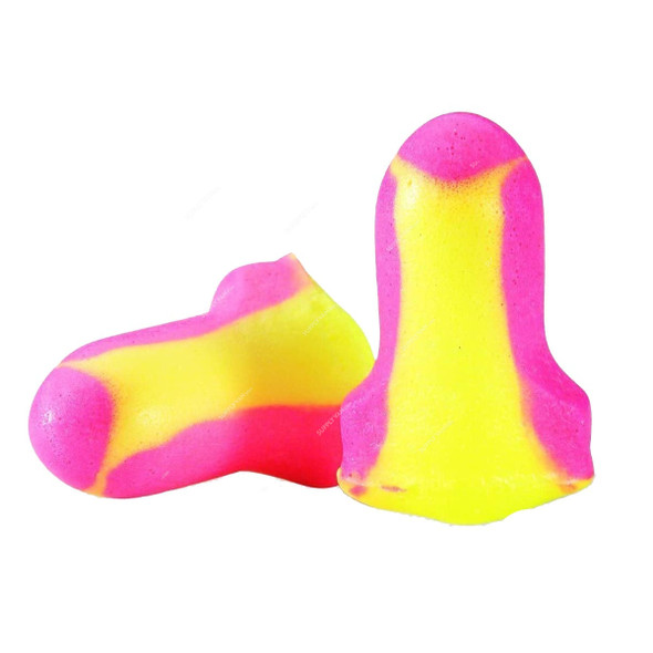 Honeywell Disposable Uncorded Ear Plug, 3301271, Howard Leight, Polyurethane Foam, 35 dB, Yellow and Magenta, 500 Pair/Pack