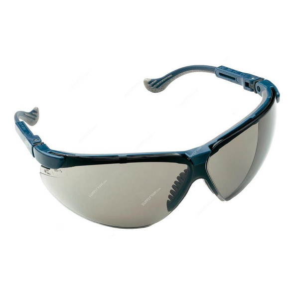 Honeywell Anti-Scratch Safety Spectacle, 1011026, XC, Polycarbonate, Grey/Blue