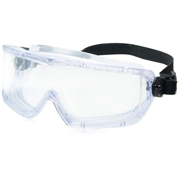Honeywell FogBan Lens Safety Goggle With Black Headband, 1007506, V-Maxx, Acetate, Clear
