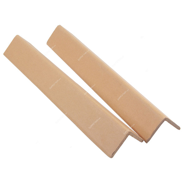 Corrugated Corner Edge Protector, 5CM Width x 5CM Height, 1 Mtr Length, Brown, 10 Pcs/Pack