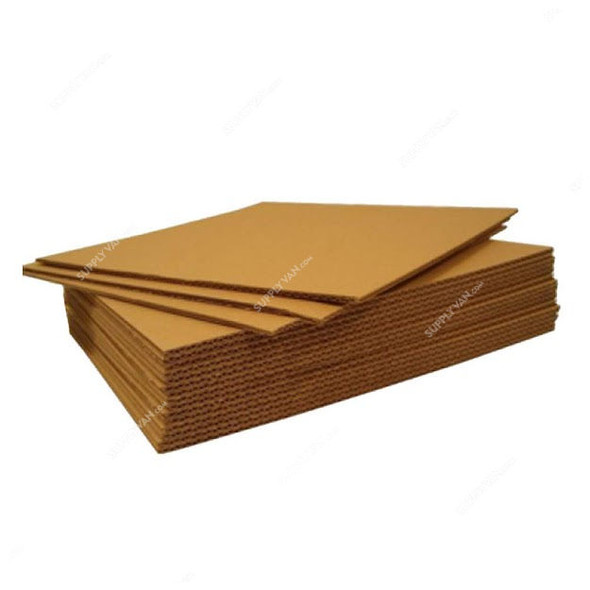 Corrugated Sheet, 5 Ply, 120CM Width x 220CM Length, Brown, 5 Pcs/Pack