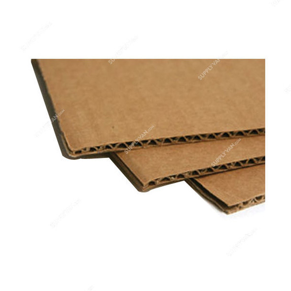 Corrugated Sheet, 5 Ply, 120CM Width x 220CM Length, Brown, 5 Pcs/Pack