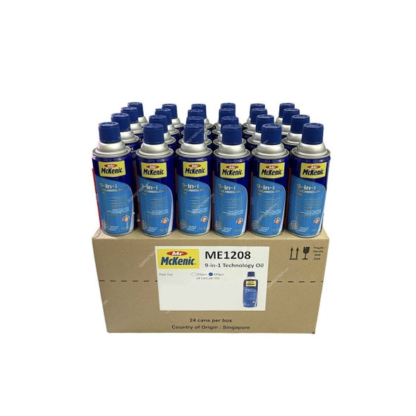 Mr Mckenic Multi-Purpose 9-in-1 Technology Oil, ME1208-P24, 450GM, 24 Pcs/Carton