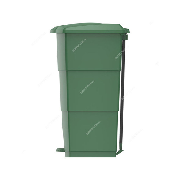 Cosmoplast Step-On Waste Bin With Pedal, IFHHXX329HG, Plastic, 70 Ltrs, Hunter Green