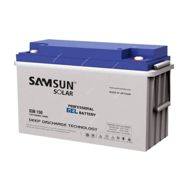 Samsun Solar Deep Discharge Gel Battery, SSB-150, 12V, 150 Ah